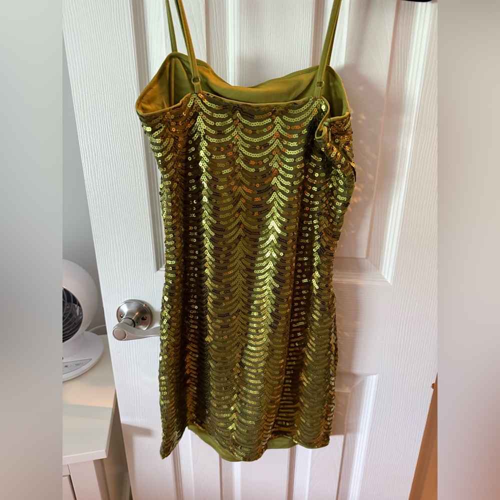 Gold Sequin Dress PRINCESS POLLY